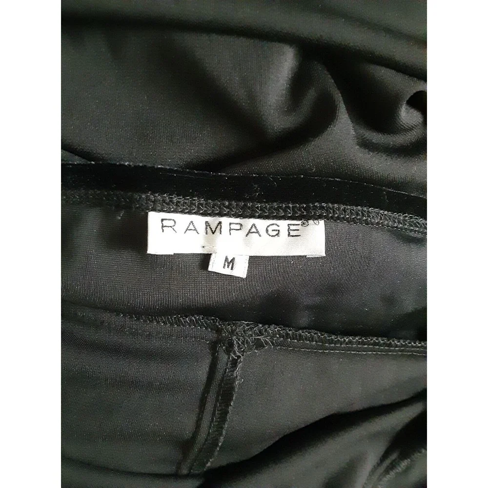 Rampage Womens Size Medium Black Velvet Halter Dress - Picture 6 of 6